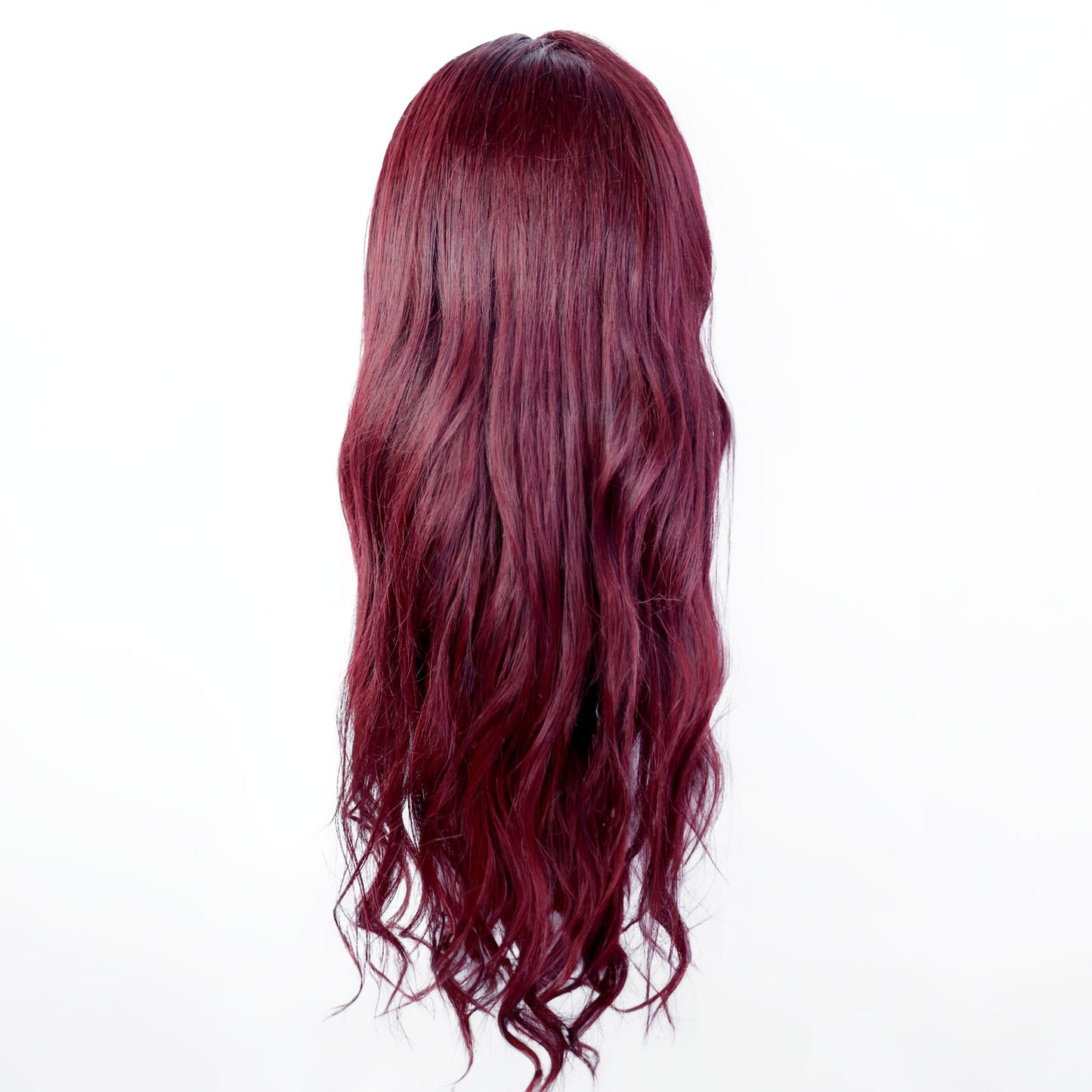 Perruque Cheveux Remy Rouge Bordeaux avec Lace Frontale HD - Ivy