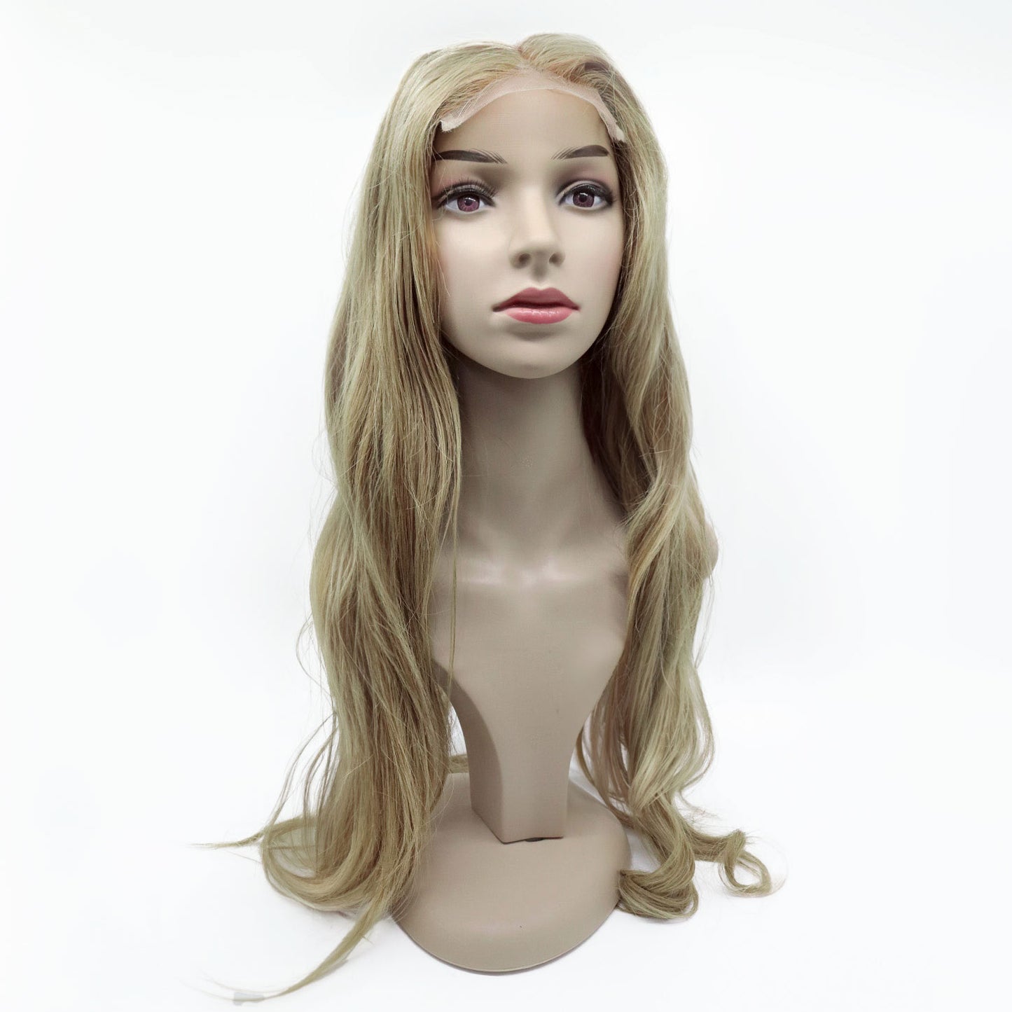 Perruque Blonde Cheveux qualité Remy Lisses avec Lace Frontale HD - Lise