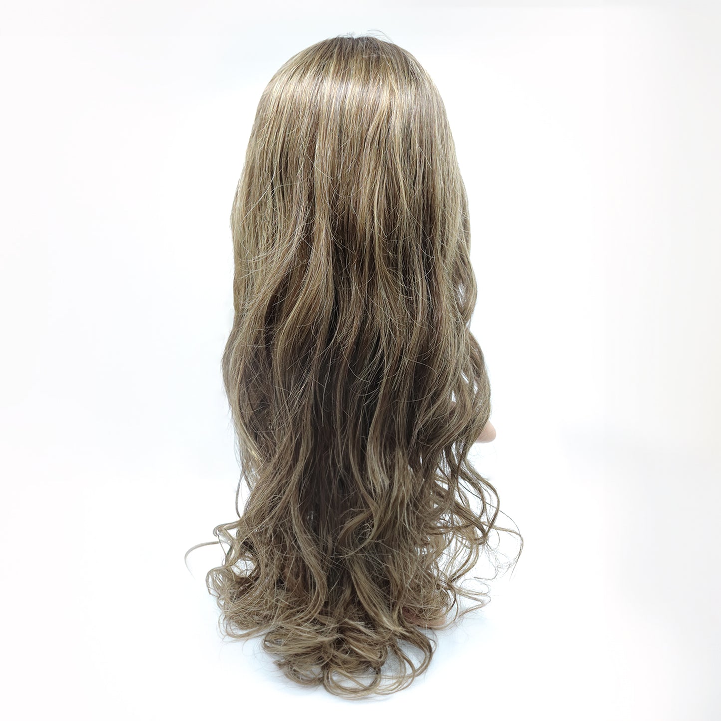 Perruque Mèches Blondes Cheveux Brésiliens Lisses avec Lace Frontale HD pré-épilée- Briana