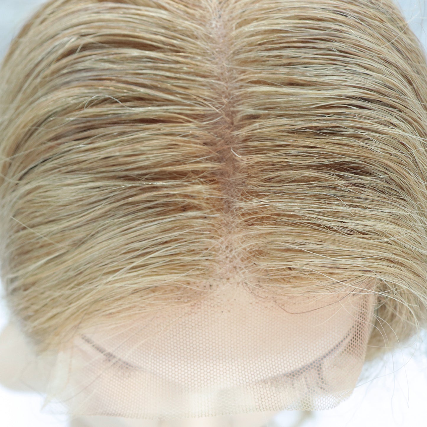 Perruque Blonde Cheveux qualité Remy Lisses avec Lace Frontale HD - Lise