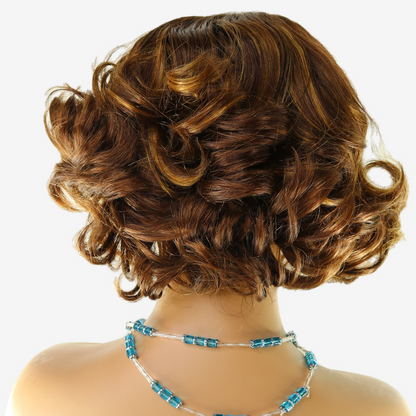 Perruque Bob Bouclé 3 coloris disponibles - Cheveux Brésiliens pré-épilée, Lace HD 4x4 300%