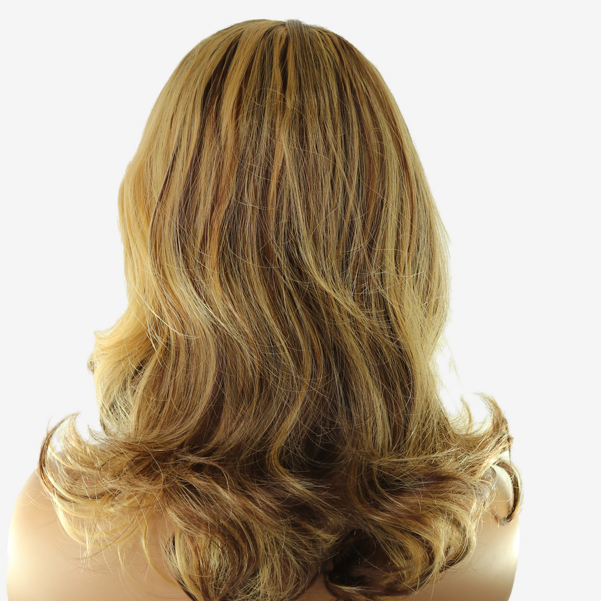 Perruque ombré à racines et ondulée blond miel 14" - Lace Frontale HD 4x4