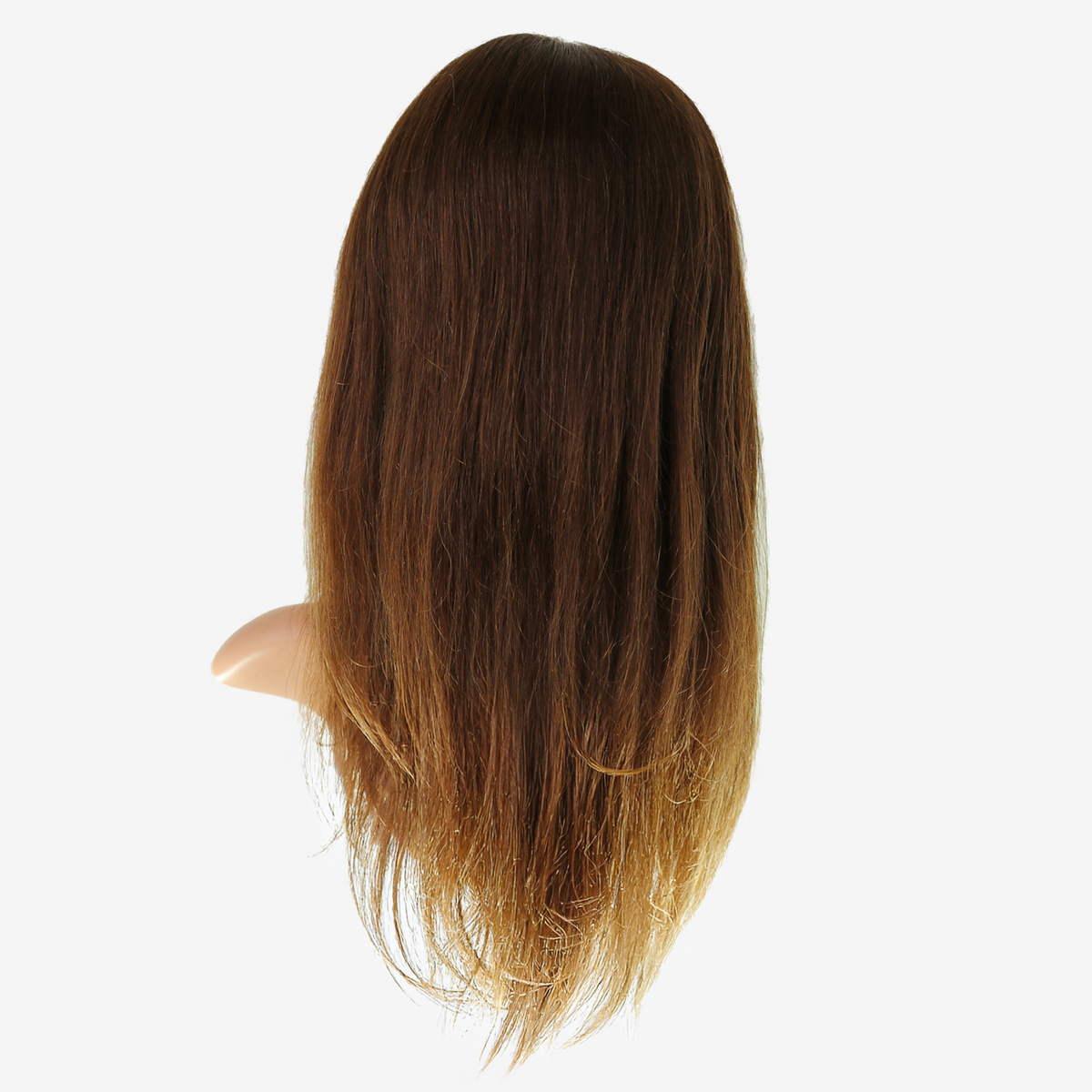 Perruque Lisse Marron Clair - Cheveux Brésiliens, Lace Frontale HD 4x4 200%