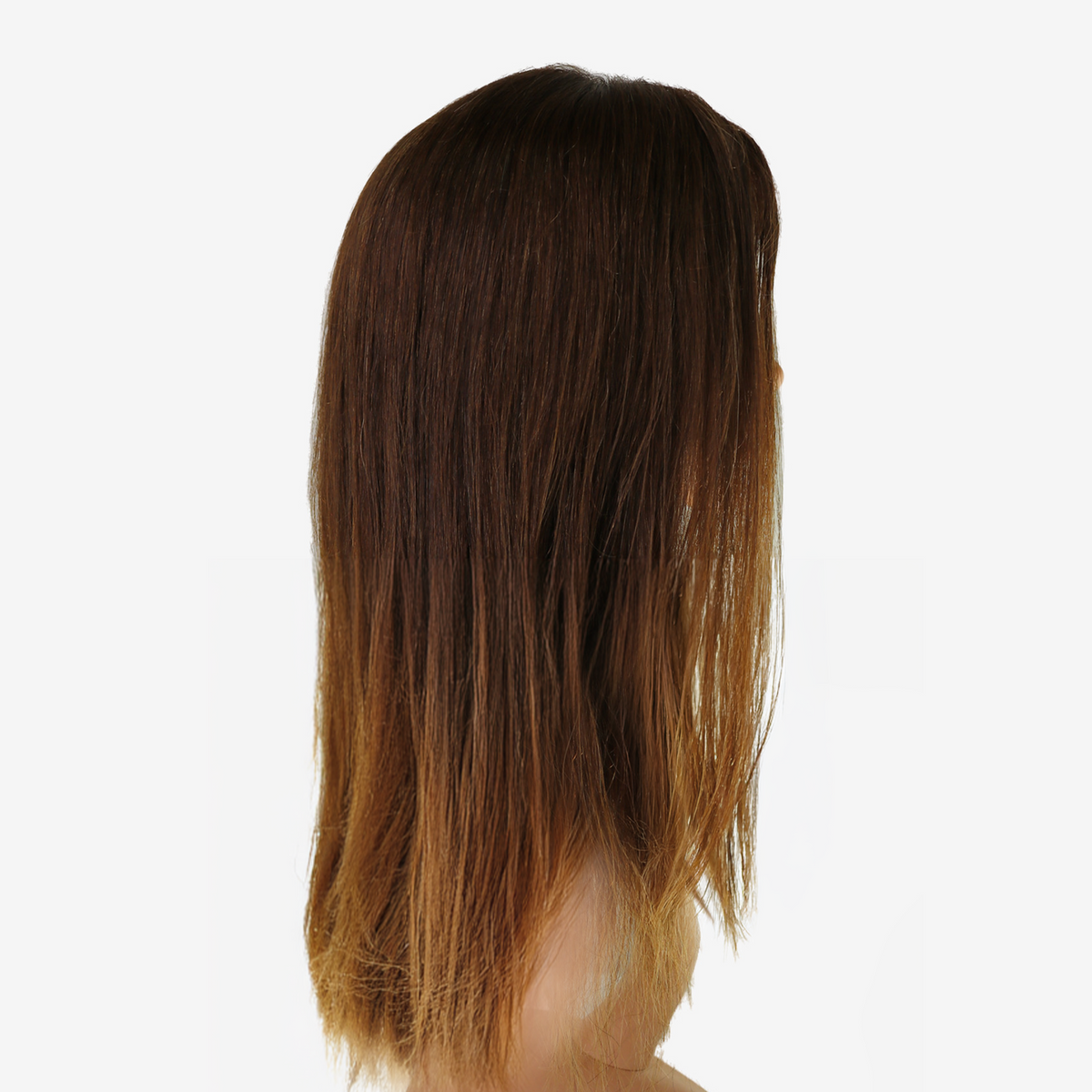 Perruque Lisse Marron Clair - Cheveux Brésiliens, Lace Frontale HD 4x4 200%