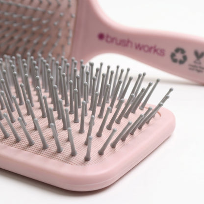 Brosse Plate Rose Démêlante - Brushing & Lissage Doux
