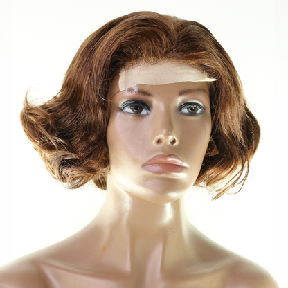 Perruque Bob Bouclé 3 coloris disponibles - Cheveux Brésiliens pré-épilée, Lace HD 4x4 300%