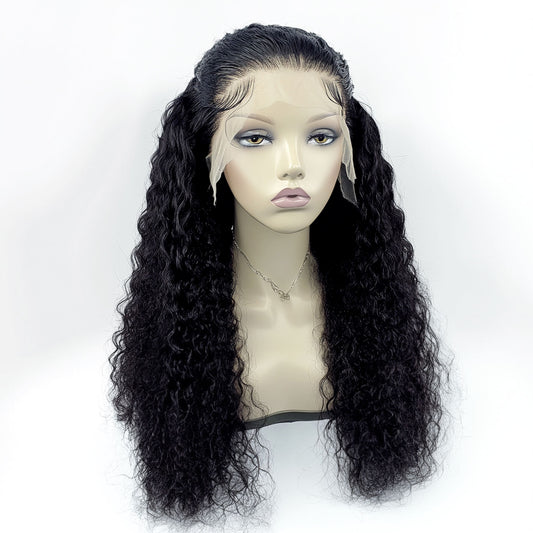 Perruque frisée lace Frontale pré-épilée HD en Cheveux Brésiliens 100% - Sandra