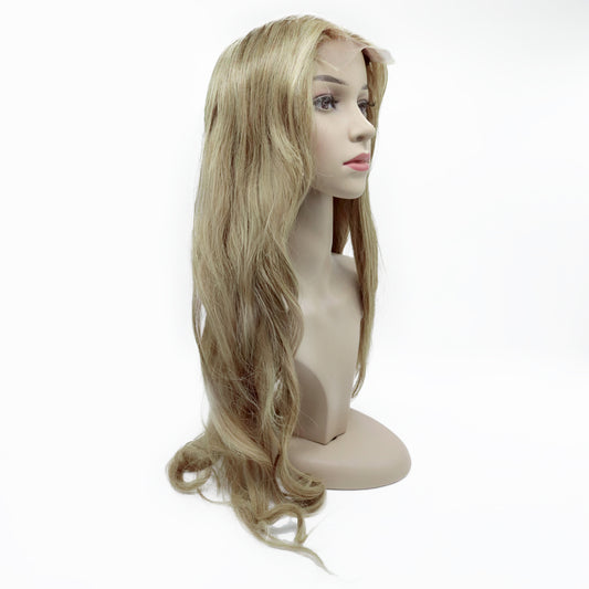 Perruque Blonde Cheveux qualité Remy Lisses avec Lace Frontale HD - Lise