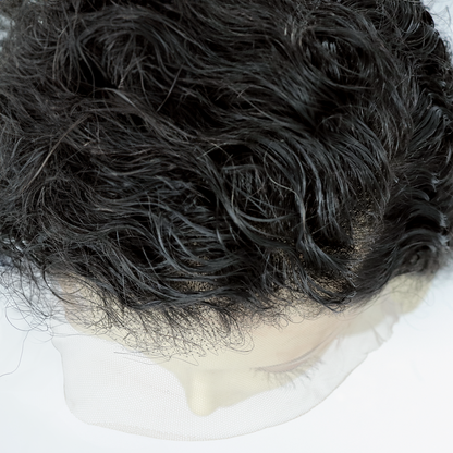 Perruque frisée lace Frontale pré-épilée HD en Cheveux Brésiliens 100% - Sandra