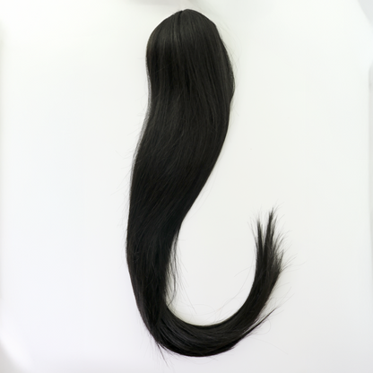 Queue de Cheval Lisse 24" - Cheveux Humains 100% Naturels, 4 Coloris