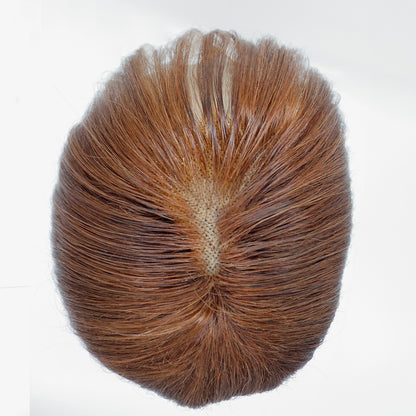 Perruque Rousse au Carré avec Frange et Lace Frontale HD Cheveux Brésiliens Purs - Jodie
