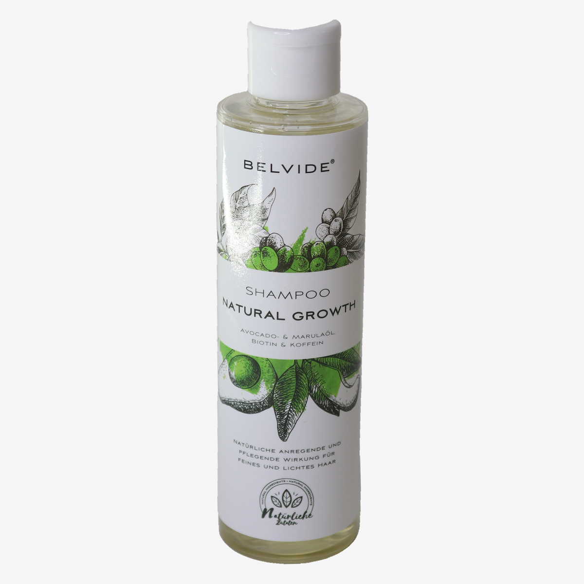 Shampooing Pousse Biotine & Caféine - Vegan Belvide Natural Growth