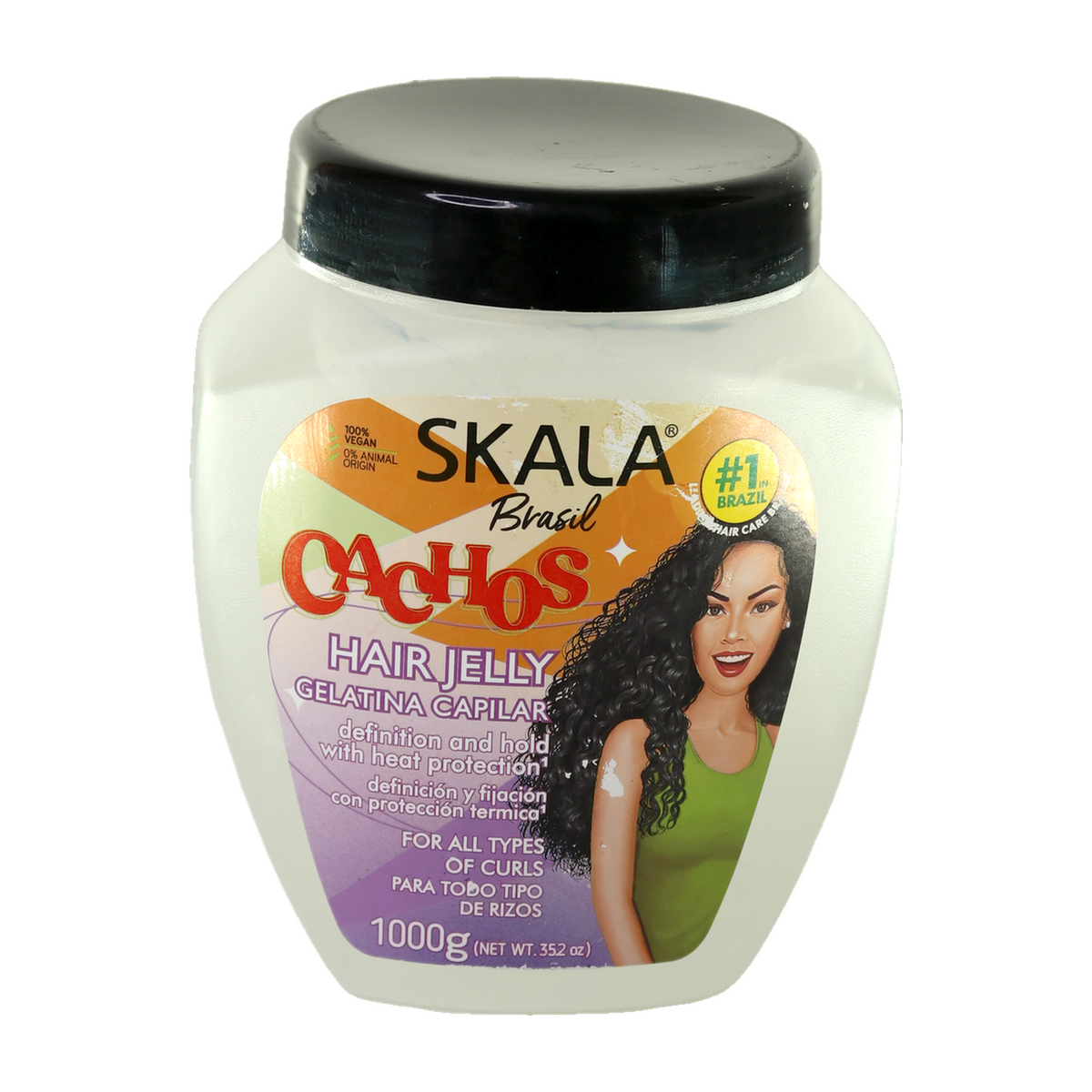 Skala Cachos 1 kg - Masque & Crème Coiffante Cheveux Bouclés, Vegan