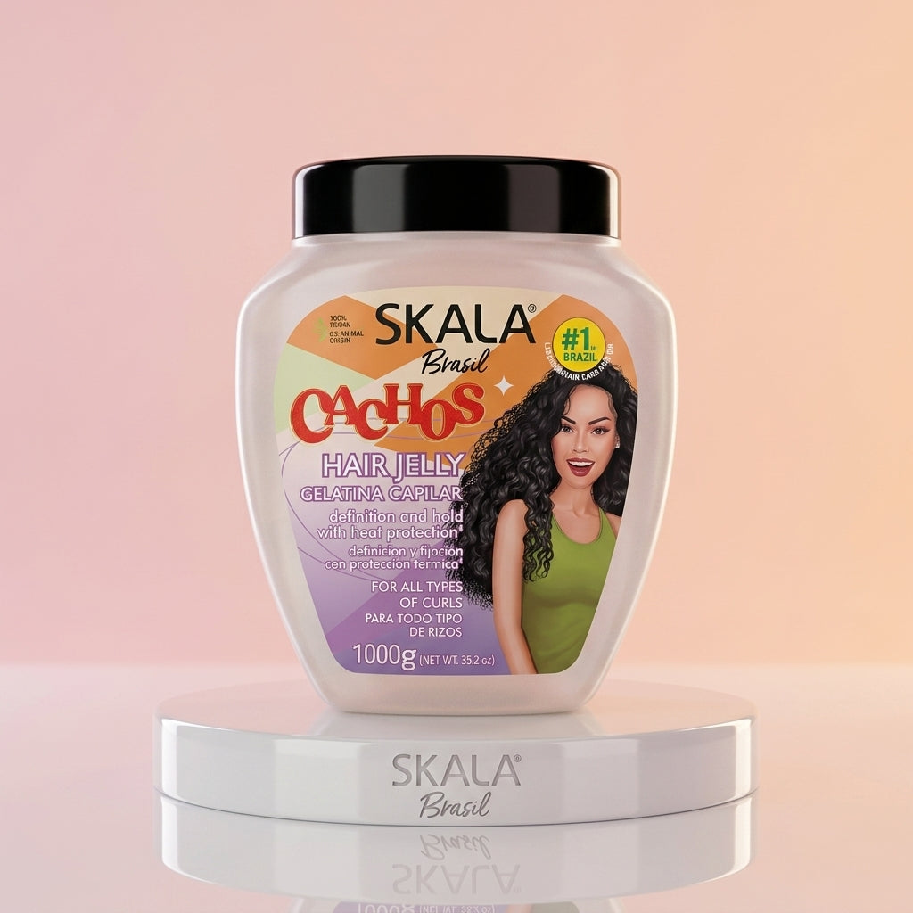 Skala Cachos 1 kg - Masque & Crème Coiffante Cheveux Bouclés, Vegan