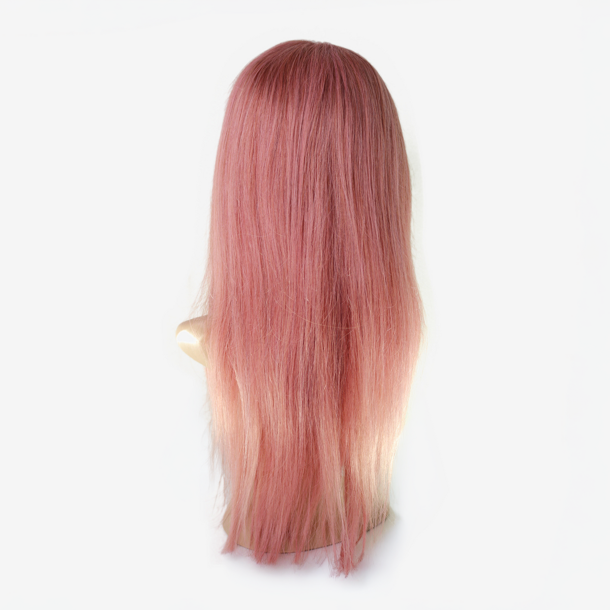 Perruque Rose Pâle Lace Frontale HD 13x6 - Cheveux Indiens 250%, Nœuds Blanchis
