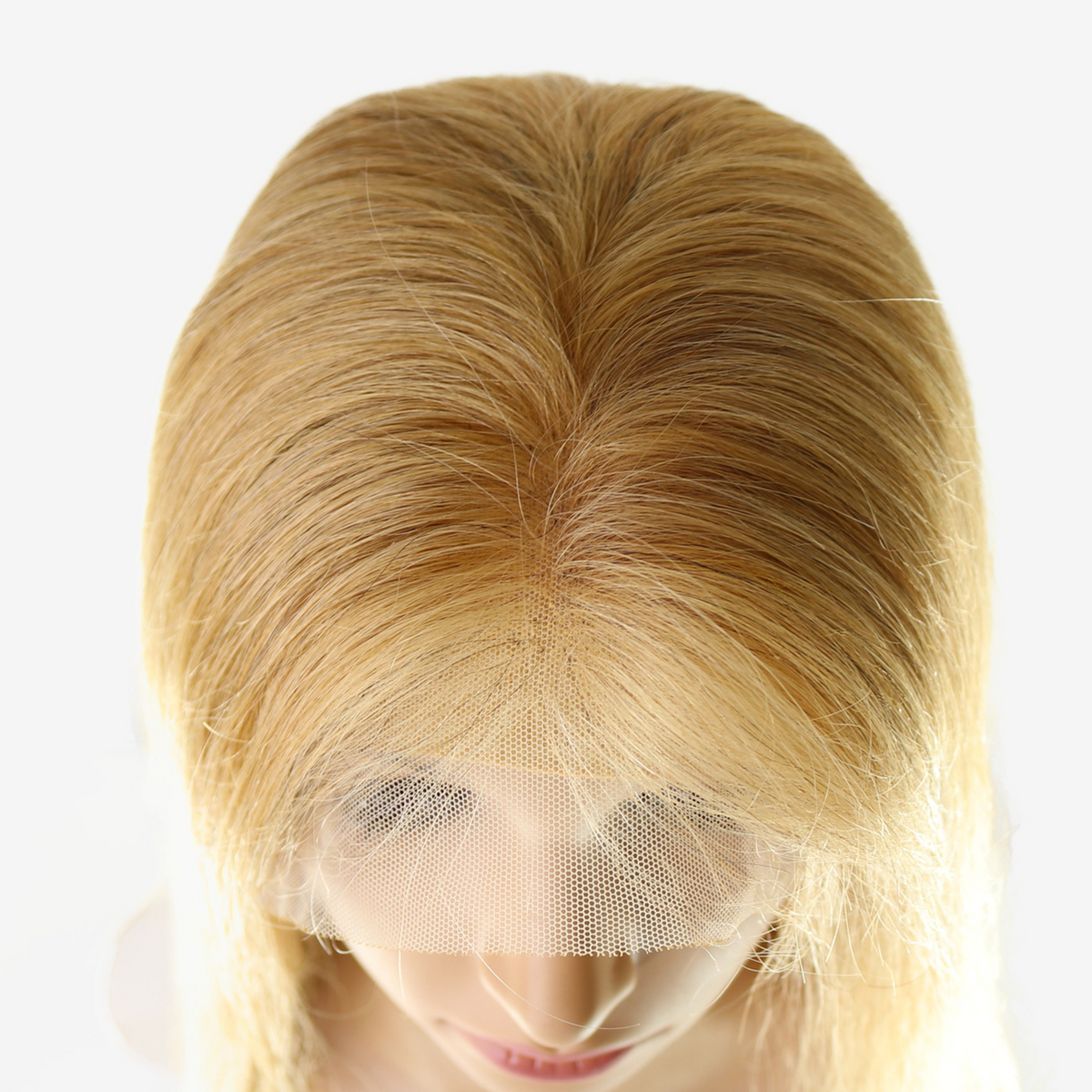 Perruque Lisse Blond Clair - 100% Cheveux Vietnamiens, Lace Frontale HD 13x6 250%