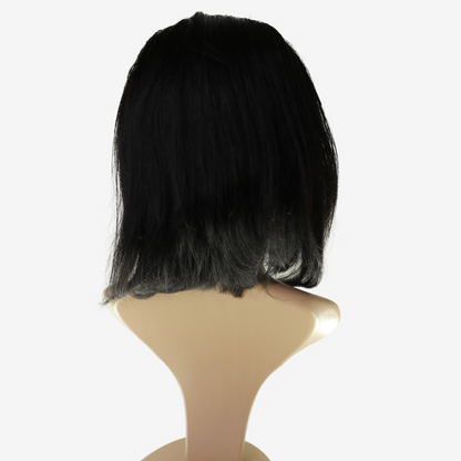 Perruque Courte Noir Naturel - Cheveux Vietnamiens, Lace Frontale HD 13x6 250%