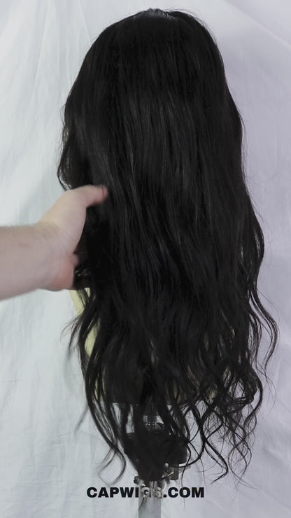 Perruque Brésilienne Ondulée avec Lace Frontale HD Pré-Épilée - Alicia